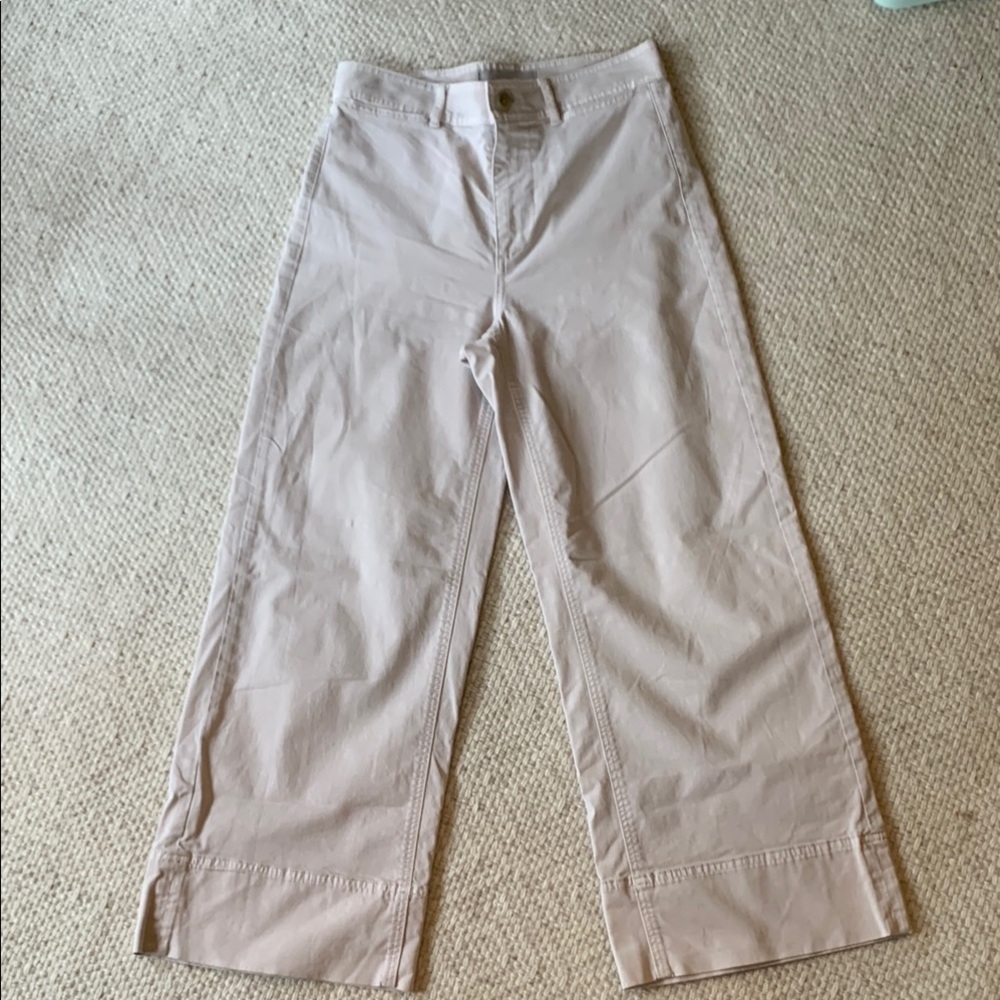 Everlane Tan Wide Leg Pants